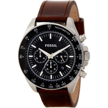 Watch strap Fossil BQ2169 Leather Brown 22mm